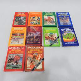 10ct Atari 2600 Game Lot w/Boxes and some Manuals