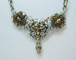 Carolyn Pollack 925 Bronze & Brass Ornate Scroll Magnetic Clasp Necklace 60.4g alternative image