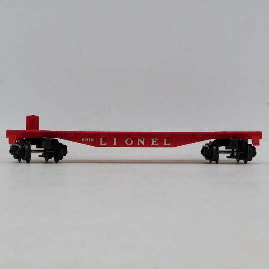 Vintage Lionel Electric Train Model #6816 Flat Car w/ Bulldozer IOB image number 4
