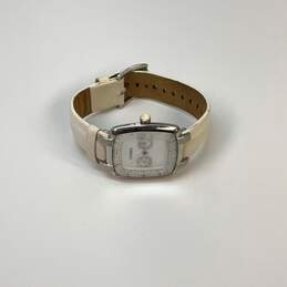 Designer Fossil F2 ES-1689 White Leather Strap Analog Dial Quartz Wristwatch alternative image