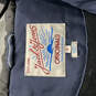 Mens Blue Long Sleeve Hooded Pocket Full-Zip Windbreaker Jacket Size Medium image number 3