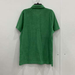 NWT Mens Green Collared Short Sleeve Pocket Front Button Polo Shirt Size XL alternative image