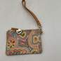 Dooney & Bourke Womens Multicolor Abstract Rainbow Logo Charm Wristlet Wallet image number 2