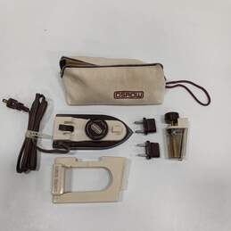 Vintage Osrow Tourist Mini Iron In Carrying Bag