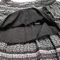 NWT Womens Black Ivory Elastic Waist Pull On Short Pleated Skirt Size 2 image number 5