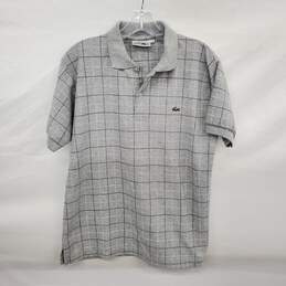Lacoste Gray Cotton Short Sleeve Polo Shirt Size L