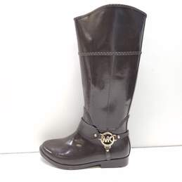 Michael Kors Women's Fulton Brown Rain Boots Size 7 alternative image