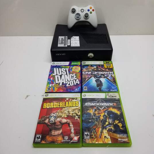 Microsoft Xbox 360 Slim 250GBGB Console Bundle Controller & Games #6 image number 1