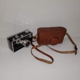 Untested Vintage Argus C3 The Brick 35mm Camera w/ Leather Case
