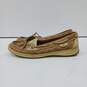 Womens Top Sider 9265943 Beige Leather Slip On Round Toe Boat Shoes Size 8.5 M image number 2