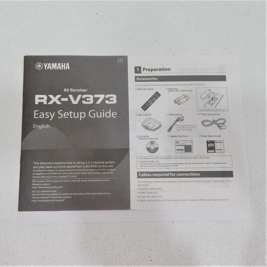 Yamaha RX-V373 5.1-Ch. 4K Ultra HD A/V Home Theater Receiver image number 14