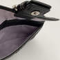 Womens Black Leather Bag Charm Inner Divider Buckle Flap Wristlet Wallet image number 3