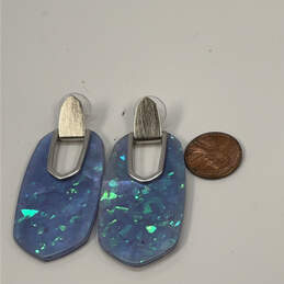 Designer Kenra Scott Silver-Tone Kailyn Iridescent Lilac Drop Earrings alternative image