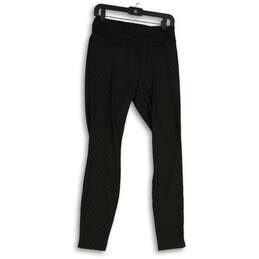 New York & Company Womens Black Elastic Waist Pull On Dress Pants Size M