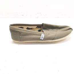 Toms Classic Slip On Shoes Green 7.5