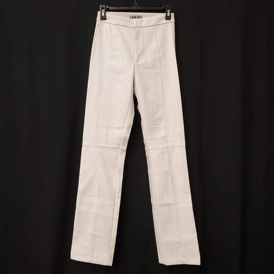 I.AM.GIA Women White Leather Pants XXS image number 3