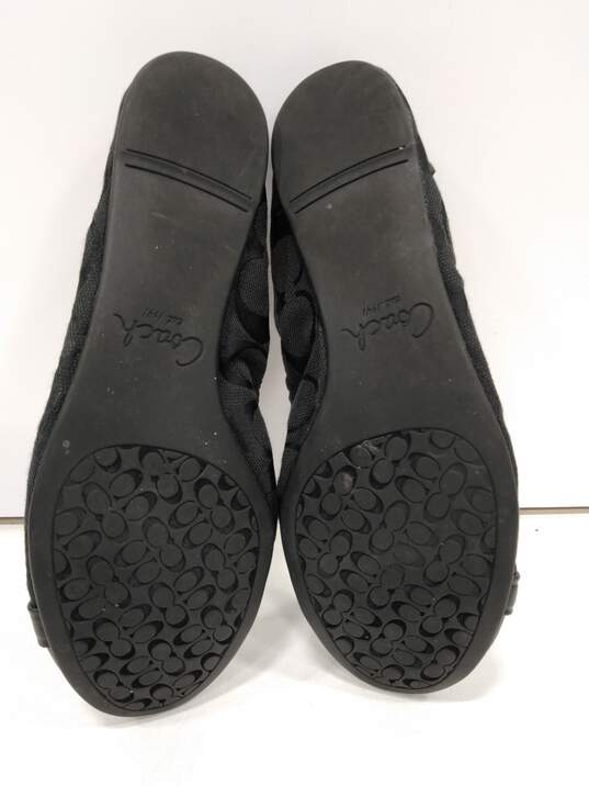 Coach Women's Black Flats Shoes Size Unknown image number 5