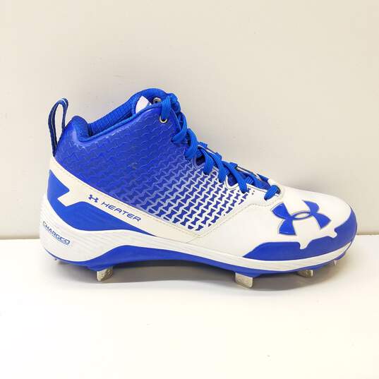 Under Armour UA Heater Mid St Baseball Cleats US 7.5 Blue image number 10