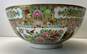 Oriental Porcelain Bowl Chinese Motif 14 inch Wide Asian Pottery Bowel image number 2