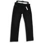 NWT Mens Black Denim Stretch Dark Wash Pockets Straight Leg Jeans Size 33W 32L image number 1