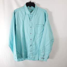 Tommy Bahama Men Turquoise Button Up L NWT