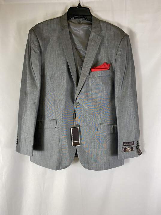 Gulliano Couture Men Gray 2PC Vest and Blazer Suit 42S NWT image number 1
