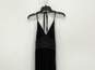 Womens Black Halter Neck Sleeveless Regular Fit Maxi Dress Size Small image number 3