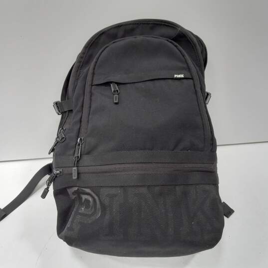Pink Victoria's Secrect Black Standard Backpack image number 1
