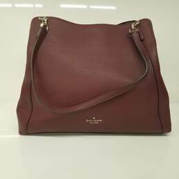 Kate Spade Purple Pebbled Leather Handbag