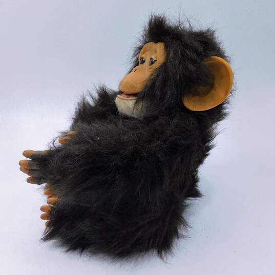 2005 Fur Real Friends Hasbro Interactive Cuddle Chimp Animated Monkey image number 3