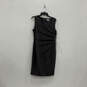 NWT Womens Gray Sleeveless Back Zip Party Cocktail Sheath Dress Size 12 image number 1
