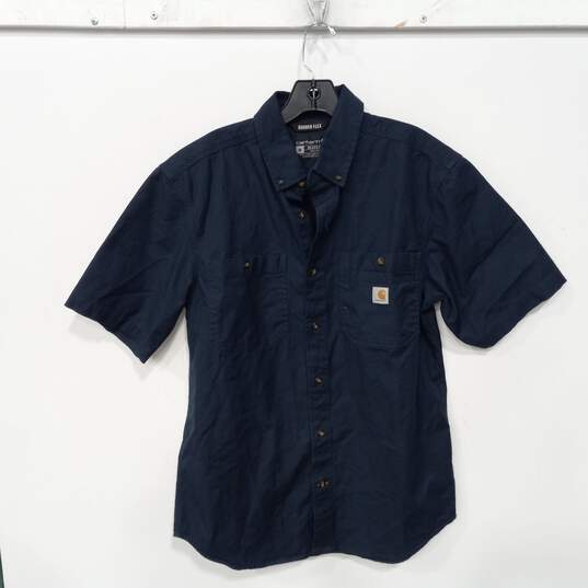 Carhartt Men's Blue Button Up Shirt Size M image number 1