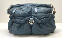 Tod's Pashmy Nylon Quilted Shoulder Bag Blue