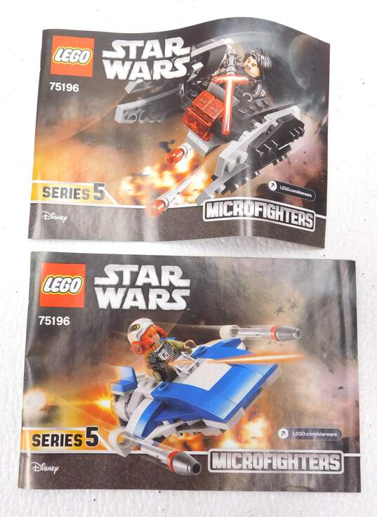 Star Wars Set 75196: A-Wing vs. TIE Silencer Microfighters IOB w/ sealed polybags image number 4