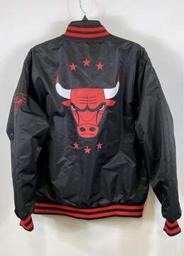 NBA Mens Black Long Sleeve Chicago Bulls Basketball Varsity Jacket Size Medium alternative image