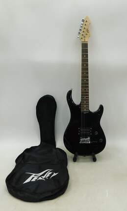 Peavey Brand Rockmaster Model 6-String Black Electric Guitar w/ Soft Gig Bag