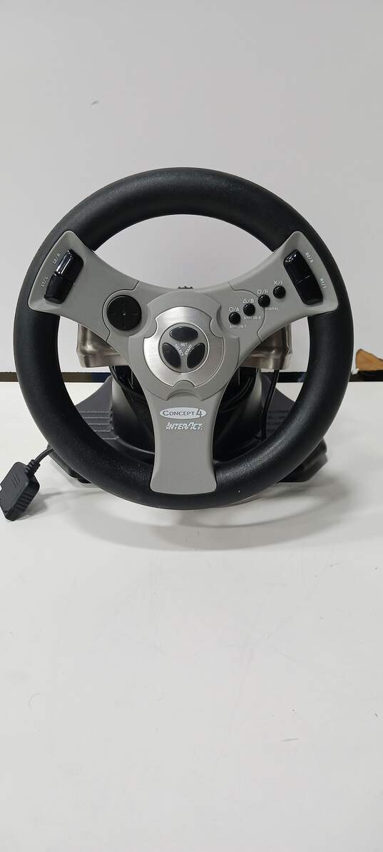 Concept 4 Interact Racing Game Wheel & Foot Pedals for PlayStation 2 image number 3