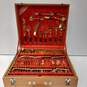 Star of Thailand Brass Flatware 143pc Set in Wood Case image number 2