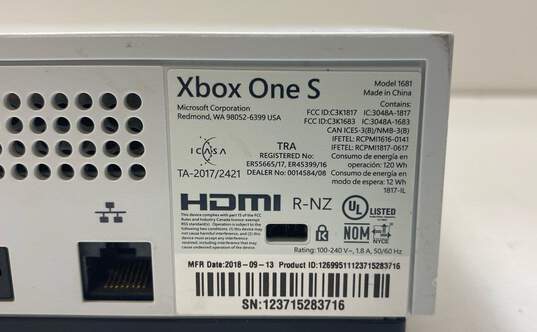 Microsoft Xbox One S Console W/ Accessories image number 7
