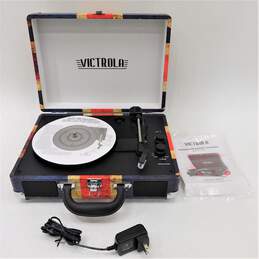 Victrola Journey Bluetooth Portable Suitcase Turntable Record Player (UK Flag)