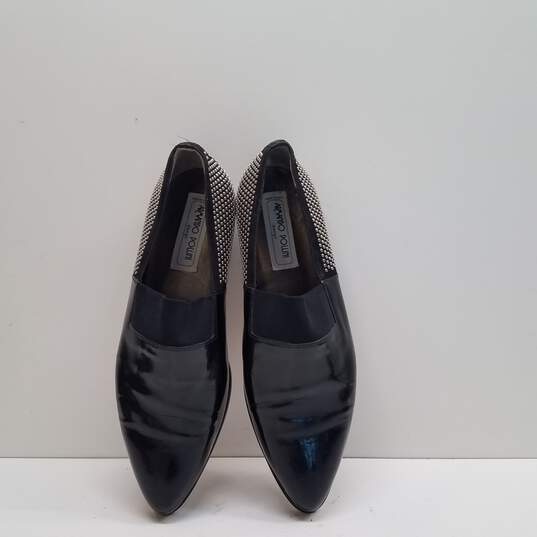 Armando Pollini Studded Black Patent Leather Loafers Size 42.5 EU/9.5 US image number 6