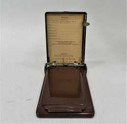 Vintage Bates List Finder Cavalier Gold and Burgundy Address Book