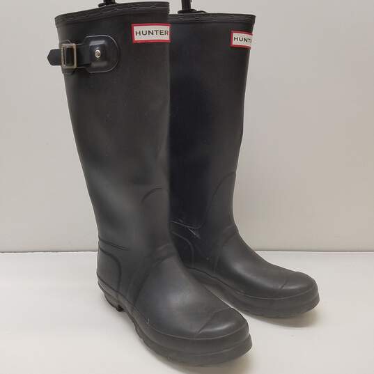 Hunter Women's Tall Black Rain Boots Size. 7 image number 3