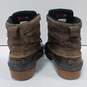 Mens 5 Eye 71396-2 Brown Leather Round Toe Ankle Lace Up Duck Boots Size 9 M image number 4
