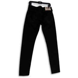 Womens Black Denim Dark Wash 5-Pocket Design Skinny Leg Jeans Size 29 alternative image