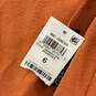 NWT Womens Orange Sleeveless V-Neck Back Zip One-Piece Jumpsuit Size 6 image number 5