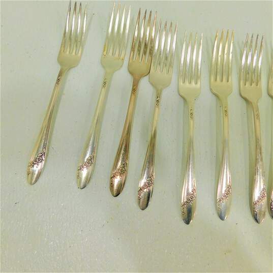 Set of 10 Oneida Community Silver-plated QUEEN BESS II Dinner Folks image number 3
