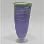 Whimsical Purple and Green Handmade Vase image number 3