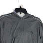 Mens Gray Long Sleeve Hooded Pullover Activewear T-Shirt Size X-Large image number 3