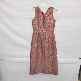 Kate Spade Pink Flora Leopard Patterned Midi Shift Dress WM Size 4 NWT alternative image